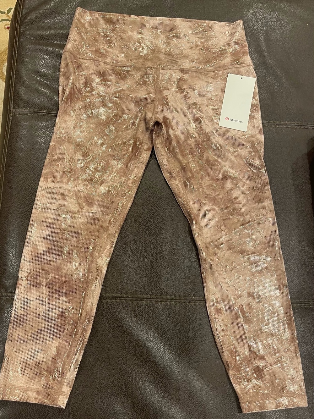 lululemon athletica Brown Tie-Dye Leggings